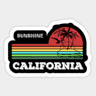 California Beach design Sticker